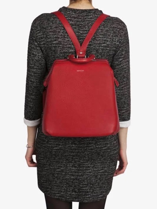 Matt & Nat Black Convertible Vegan Leather Backpack Tote Stylish Matt & Nat main image 10